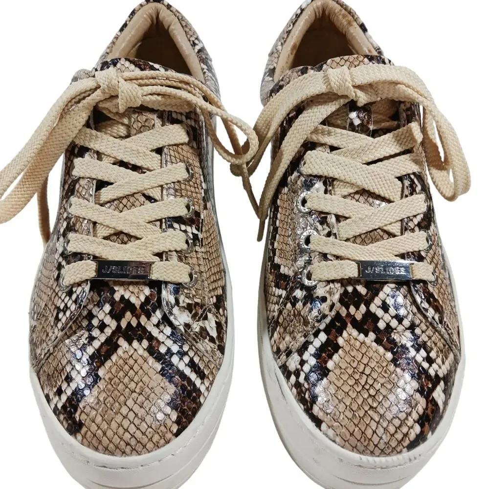 J Slides Hilton Platform Sneakers GUC $158  size 8  S2463